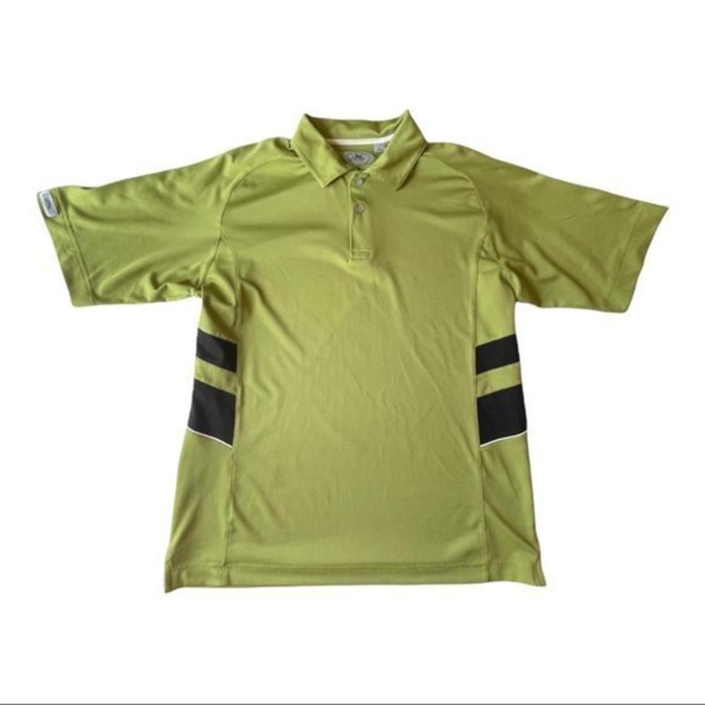 🐞Callaway Polo Shirt Mens Size Large Green X Series Short‎ Sleeve Golf
